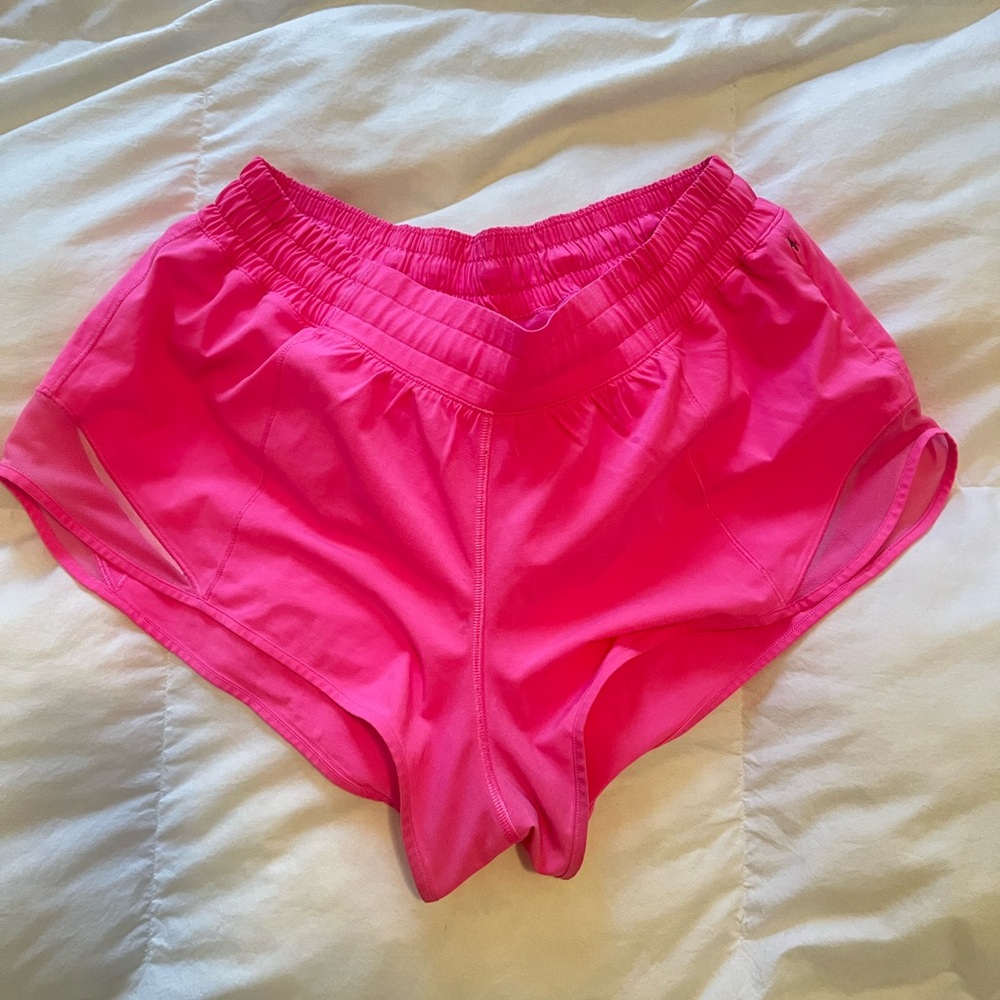 Lululemon Athletica Pink Athletic Shorts Lightweight Moisture-Wicking